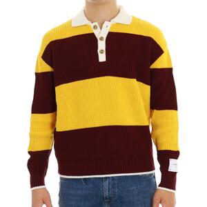 POLO A RIGHE GIALLO